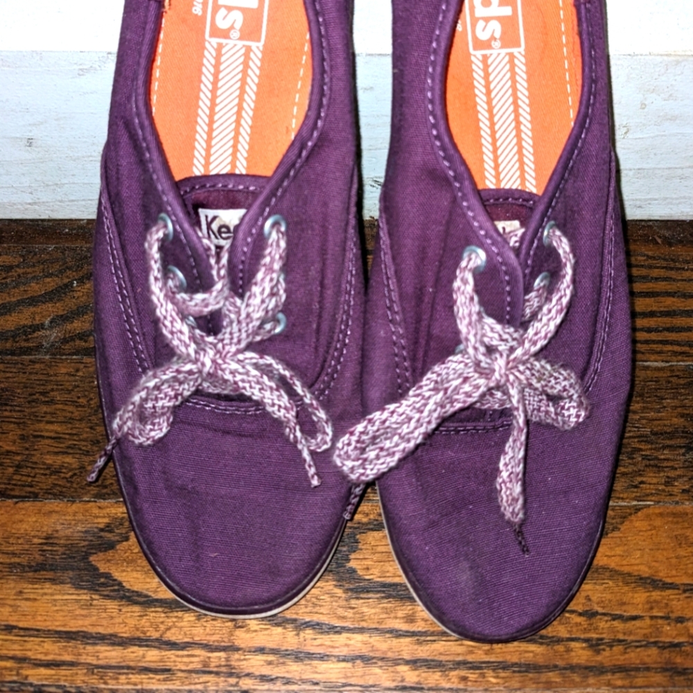 Size 7 Women's Keds Purple/Dark Magenta/Maroon/Burgundy